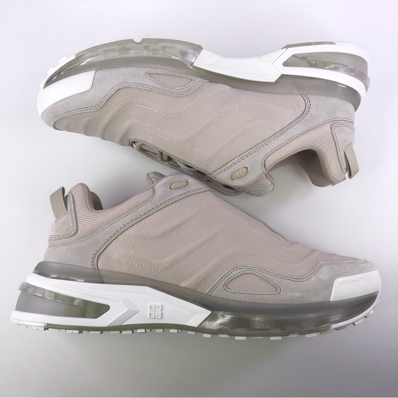 $895 Mens Givenchy "Giv 1 Lite" Runner Sneakers Cream/White Shoes - Picture 5 of 9